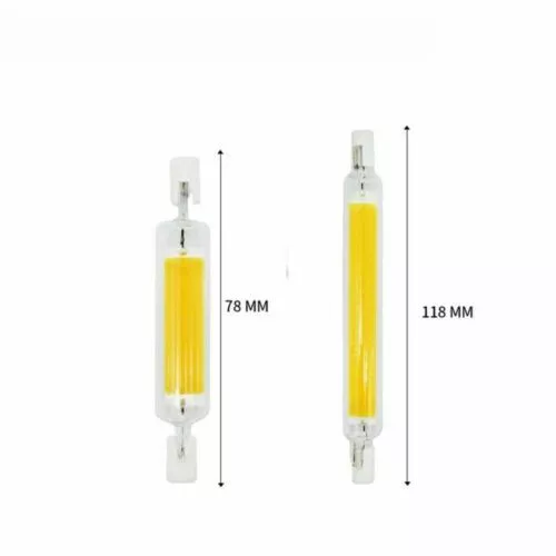 R7S LED 118mm 78mm Dimmbar COB Glasröhre Glühbirne Ersetzen Halogenlampe 220V - Bild 3 von 20