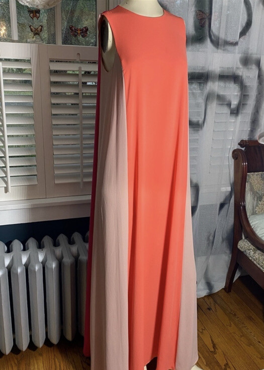 BCBG MAXAZRIA Bethanie Sleeveless Color-blocked Maxi Formal