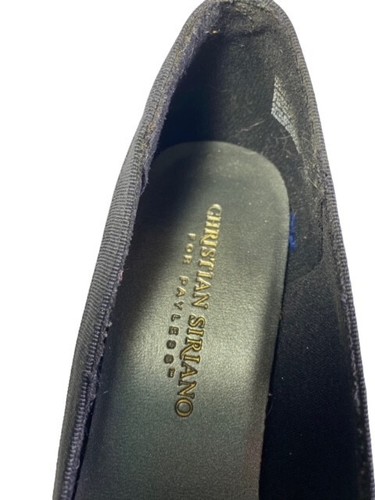 Christian Siriano Leopardenmuster Bandbesatz 4" High Heel Pumps Logo auf Schleife 7,5M - Bild 12 von 14