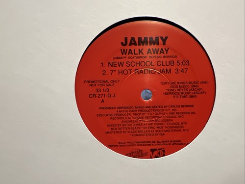 Jammy Walk Away DENNIS COFFEY 12" 1992 SCHNEIDEN FREESTYLE ELECTRO PROMO UNGESPIELT