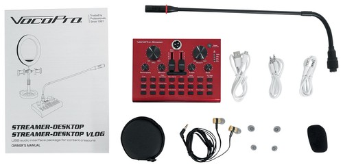 Vocopro Steamer-Desktop USB Audio Interface with Microphone for Live Streaming - Picture 6 of 7