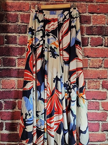 Roz & Ali Floral Maxi Skirt Sz L C91 - Picture 6 of 6