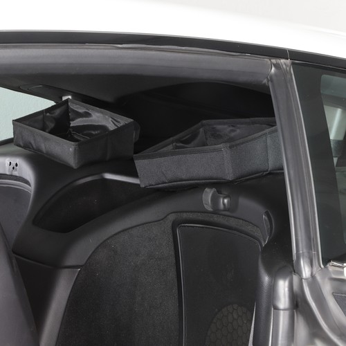 Bandeja de almacenamiento superior con respaldo de asiento de coche de tela para Jaguar F-TYPE 2013-2024 - Imagen 6 de 12