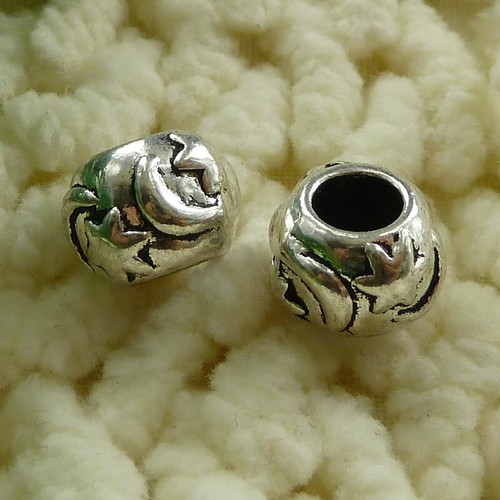 132 Piezas Cuentas Espaciadoras Estrella Plata Tibetana 10MM (Para Pulsera) S2672 - Imagen 6 de 6