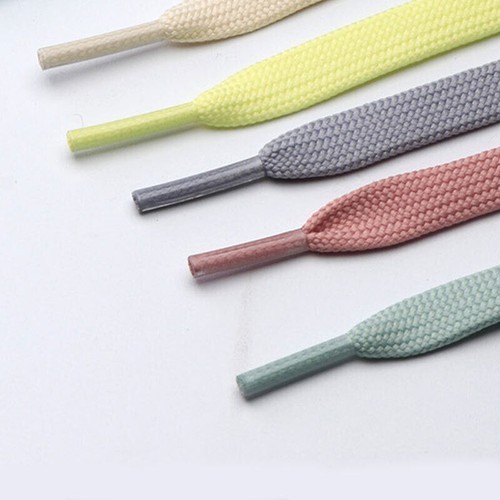 Shoe Laces Pair Flat Coloured Boot Ties Short Long Kids Adult Trainer 8mm Wide - Picture 82 of 130