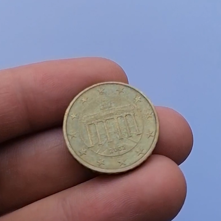 Rare 10 euro cent Coin 2002 Germany J Mint Brandenburg Gate