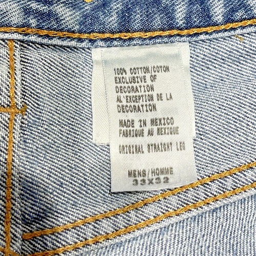 Pantalones de mezclilla para hombre EDDIE BAUER 33x32 (32x30) originales pierna recta desgastados azul ligero - Imagen 4 de 11