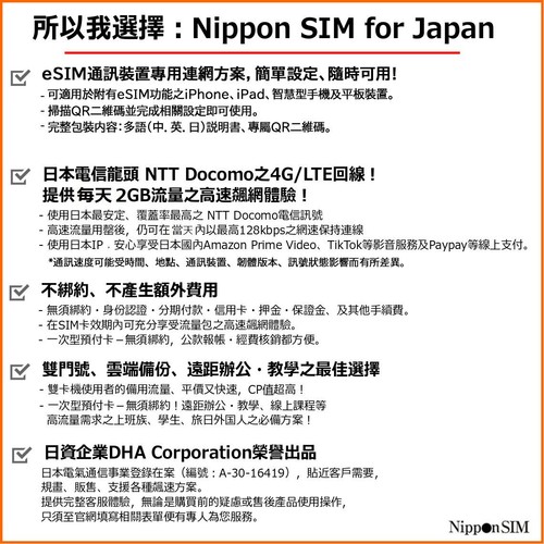 Japan Travel Data eSim 8 days Unlimited date High-Speed connect NTT DOCOMO 4G - Bild 5 von 10