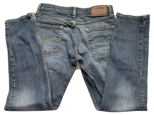 LEVIS SIGNATURE MEN'S SKINNY BLUE JEANS, 29 x 30, ZIPPER FLY, MEDIUM WASH - Picture 4 of 9