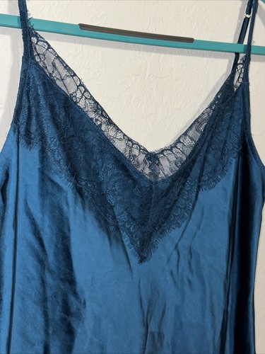 NUEVO Top Soma Para Mujer Talla Mediana M Firma Sensual Encaje Cami Suave Azul Nuevo con Etiquetas A21 - Imagen 5 de 16