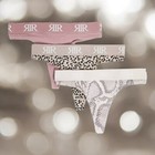 Animal Print Thongs River Island 3 Pack Beige Womens Underwear Size 26-28 NG
