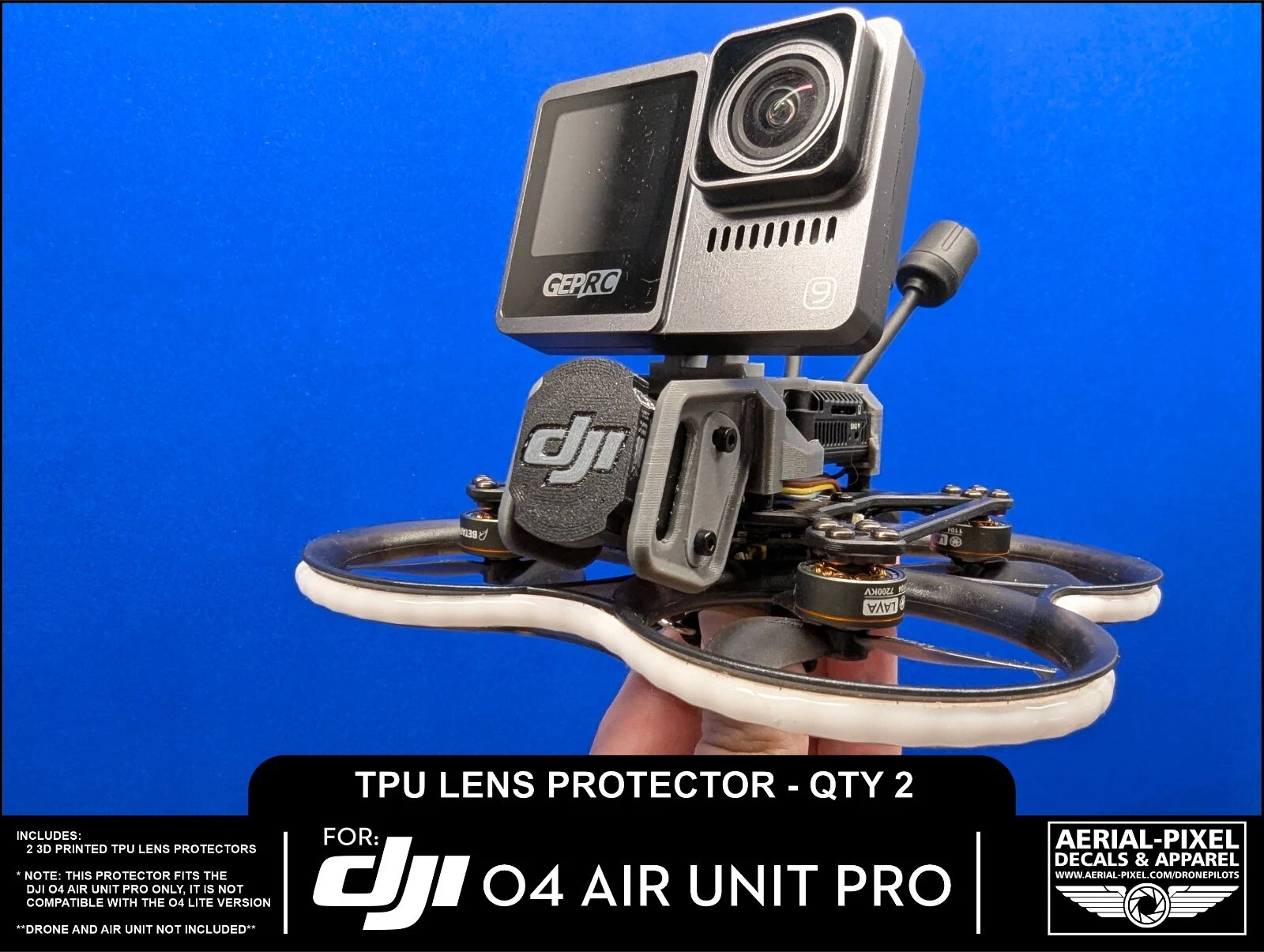 Filtro Protettivo Per DJI O4 Air Unit Pro | Vetro Ottico Con Rivestimento Multistrato | Antigraffio E Antiolio | Include Custodia E Panno