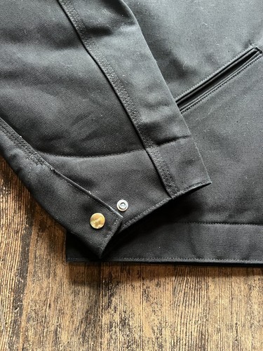 Vintage USA 90s Carhartt J001 Black Blanket Lined Detroit Trucker NOS Tags WOW XXL - Bild 9 von 16