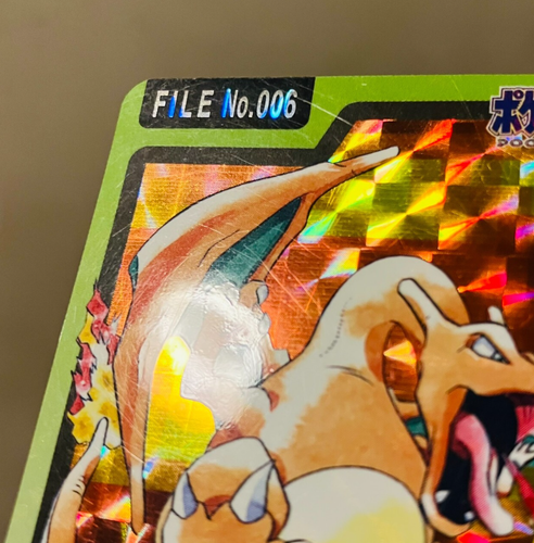 (NM-) Pokemon Carddass Charizard 006 Holo Prism 1997 Bandai Japanese Vintage - Picture 11 of 12