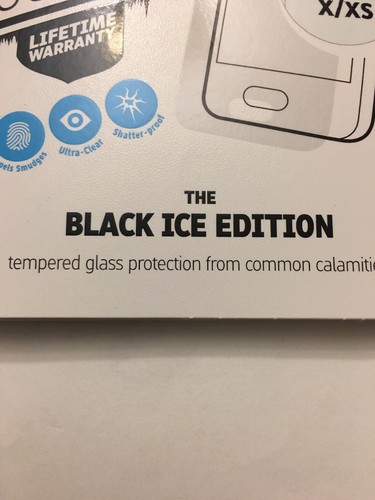 GADGET GUARD Black Ice Tempered GLASS Screen Protector for Apple iPhone X/XS - Picture 3 of 7