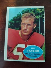 1960 Topps #52 Jim Taylor. Green Bay Packers RC. Off Cut/ NM. Updated 09/11/2025