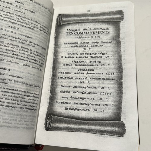 Compact Tamil Holy Bible & Hymnary - India - Leather Bound, Illustrated - Imagen 8 de 12