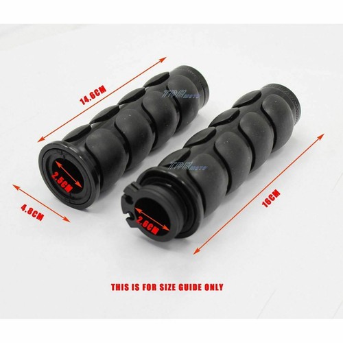 New Chrome 1" Handlebar Hand Grips For Harley Davidson Sportster Dyna Softail - Picture 4 of 6