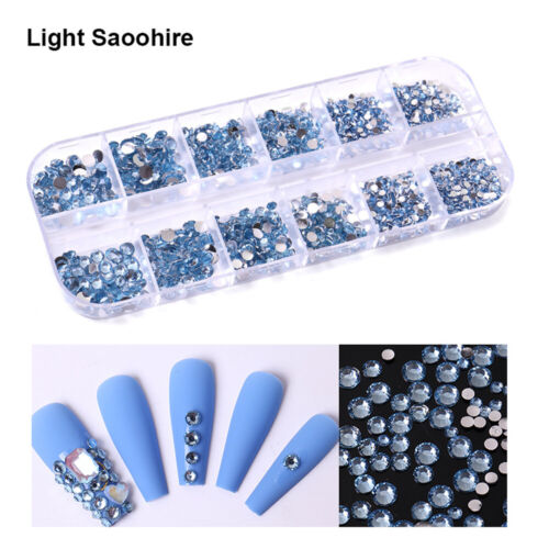 1500Pcs Crystal Rhinestone Diamond Gems 3D Glitter Bead for Nail Art Decoration - Picture 9 of 23