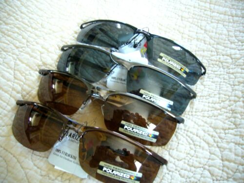 Herren Polarisierte Sonnenbrille Metall 1/2 Gestell Pilotenbrille Damen PZ-X1007 - Bild 2 von 12