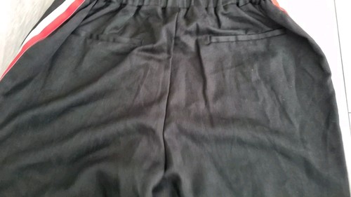 NEW LOOK Tracksuit Style Trousers With Side Stripes Size 8 Cuffed - Picture 4 of 7