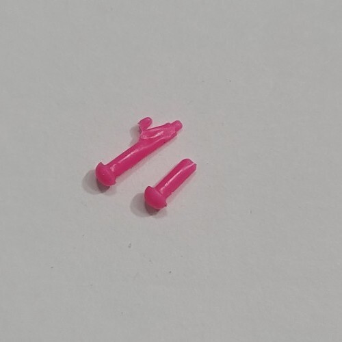 BARBIE EARRINGS PINK STUDS MIDGE HAPPY FAMILY JEWELRY ONLY DOLL ACCESSORIES