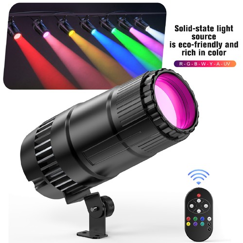 70W Spotlight Beam Pinspot Light LED Stage Lighting RGBW KTV Disco DJ w/Remote - Picture 1 of 7