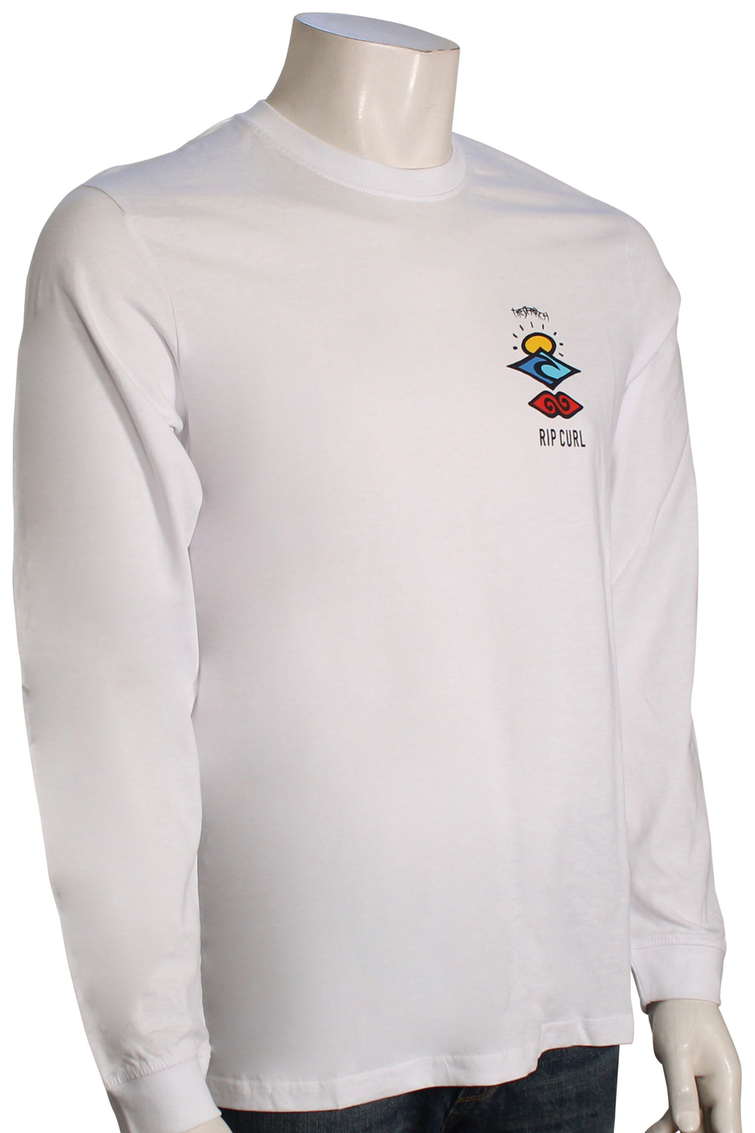 Футболка со значком поиска Rip Curl LS - Белая - Новинка 5990₽