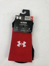 under armour soccer socks Color RED size13.5-4.5 Youth /Jeune