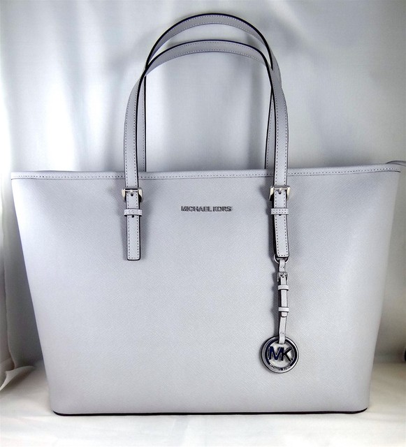 Michael Kors Jet Set Travel Medium Multifunction Tote Dove Grey Michael Kors Jet Set Travel Medium Multifunction Tote Dove Grey 30t5stvt2l Ebay