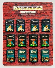 THUNDERBIRD "JOE CAMEL" LIGHTER COUNTER TOP DISPLAY - COMPLETE - NEW OLD STOCK!