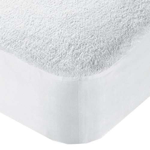PROTECTOR DE COLCHÓN IMPERMEABLE DE RIZO EXTRA PROFUNDO FUNDA DE CAMA FUNDA DE TOALLA DE RIZO - Imagen 6 de 11