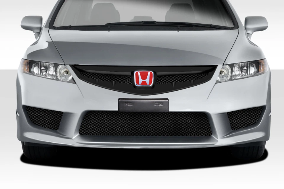 For 2006-2011 Civic 4DR Duraflex Type R Look Front Bumper - 1 Piece Foto 2 de 4