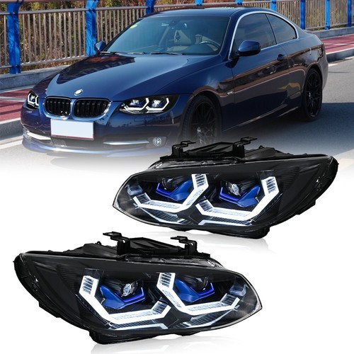 Full Led Headlights For 2010-2013 BMW 3 Series E92 E93 Coupe 2-Door DRL Headlamp - Picture 10 of 20
