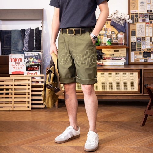 Red Tornado Mens Retro Military P41 Shorts Loose Casual Fifth Pants Cargo Shorts - Picture 12 of 33