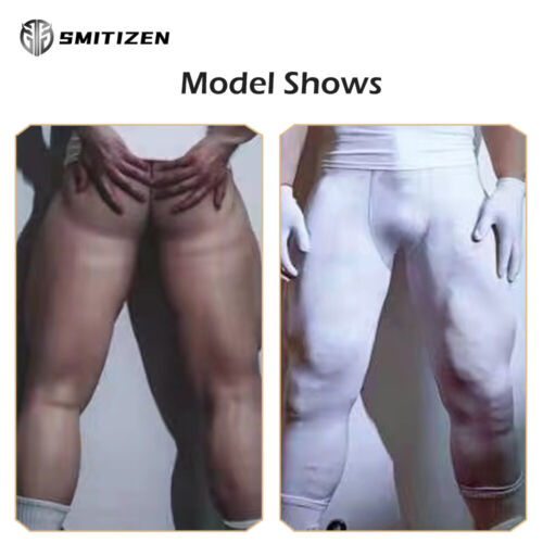 Pantalones musculares de silicona Smitizen piernas realistas traje corporal moldeador hombres falso musculoso - Imagen 7 de 17