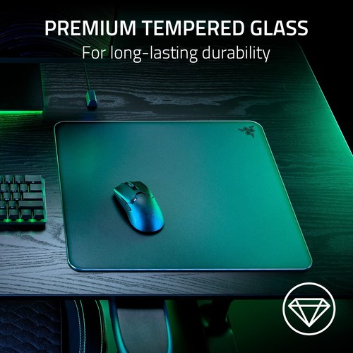 Alfombrilla de ratón para juegos de vidrio templado Razer Atlas - negra - Imagen 5 de 8