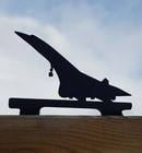 Metal CONCORDE Fence Post Topper,Garden Ornament,Garden Decor,Metal Art,