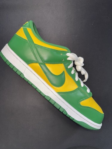 Nike Dunk Low SP Brazil Pine Green Varsity Maize Men's Size 11 CU1727-700 Shoes - Picture 6 of 17