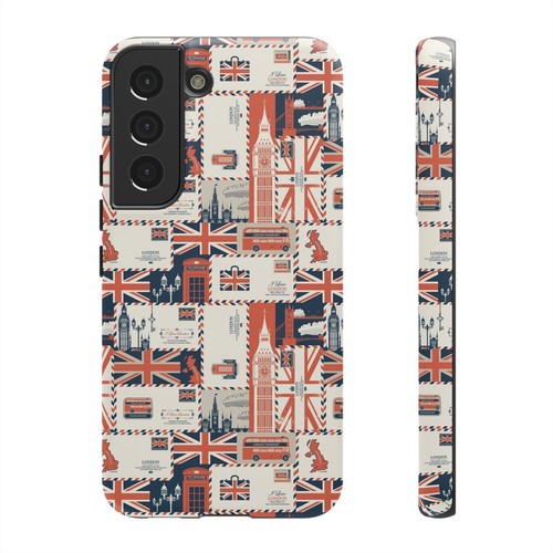 British Icons Phone Case - Union Jack, Big Ben, British Flag, London, Wrap Print - Picture 156 of 177