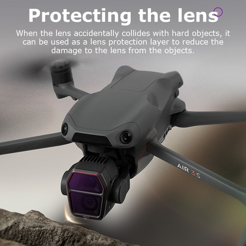 Lens Filter for DJI Air 3S Drone ND/8/16/32/64/256 CPL/UV Filter Waterproof - Picture 3 of 20