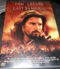 THE LAST SAMURAI -TOM CRUISE - 2-Disc Widescreen DVDs. LIKE NEW. AWESOME FILM