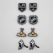 NHL Los Angeles Kings Hockey Team For Crocs Shoe Charms Jibbitz - 8 Pieces