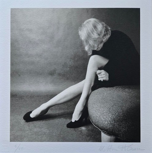 19X19 ICONIC MARLENE DIETRICH LEGS MILTON GREENE SIGNED 5/50 PHOTO LITHO - Picture 7 of 24