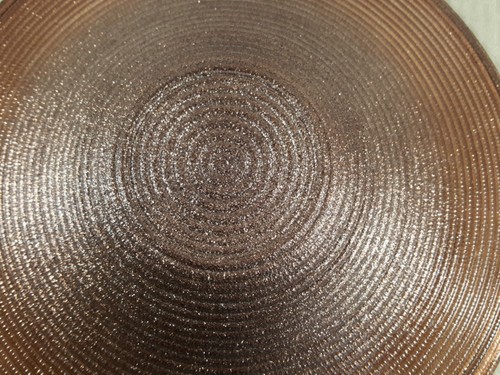 Akcam Brown Swirl Glass Center Piece Serving Bowl Large NWT  - Picture 6 of 12