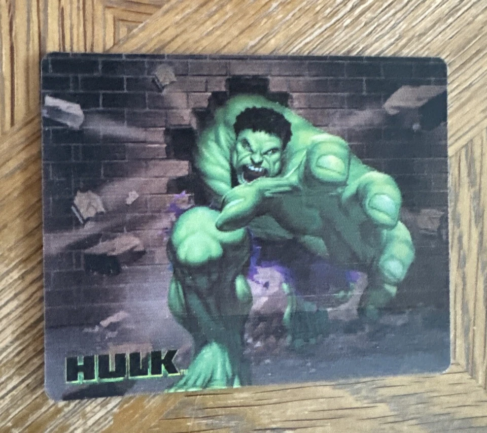 Tarjeta holograma de película Marvel Universal Taco Bell Hulk 2 de 4 pared rompiendo Foto 2 de 3