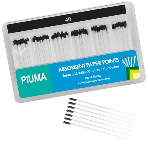 Dental Absorbent Paper Points Tapper Endodontic Root Canal Clean #20-#80 Sizes - Picture 22 of 61