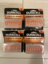 New 4 X 24 pack Duracell Hearing Aid Batteries Size 13, Exp  03/2022