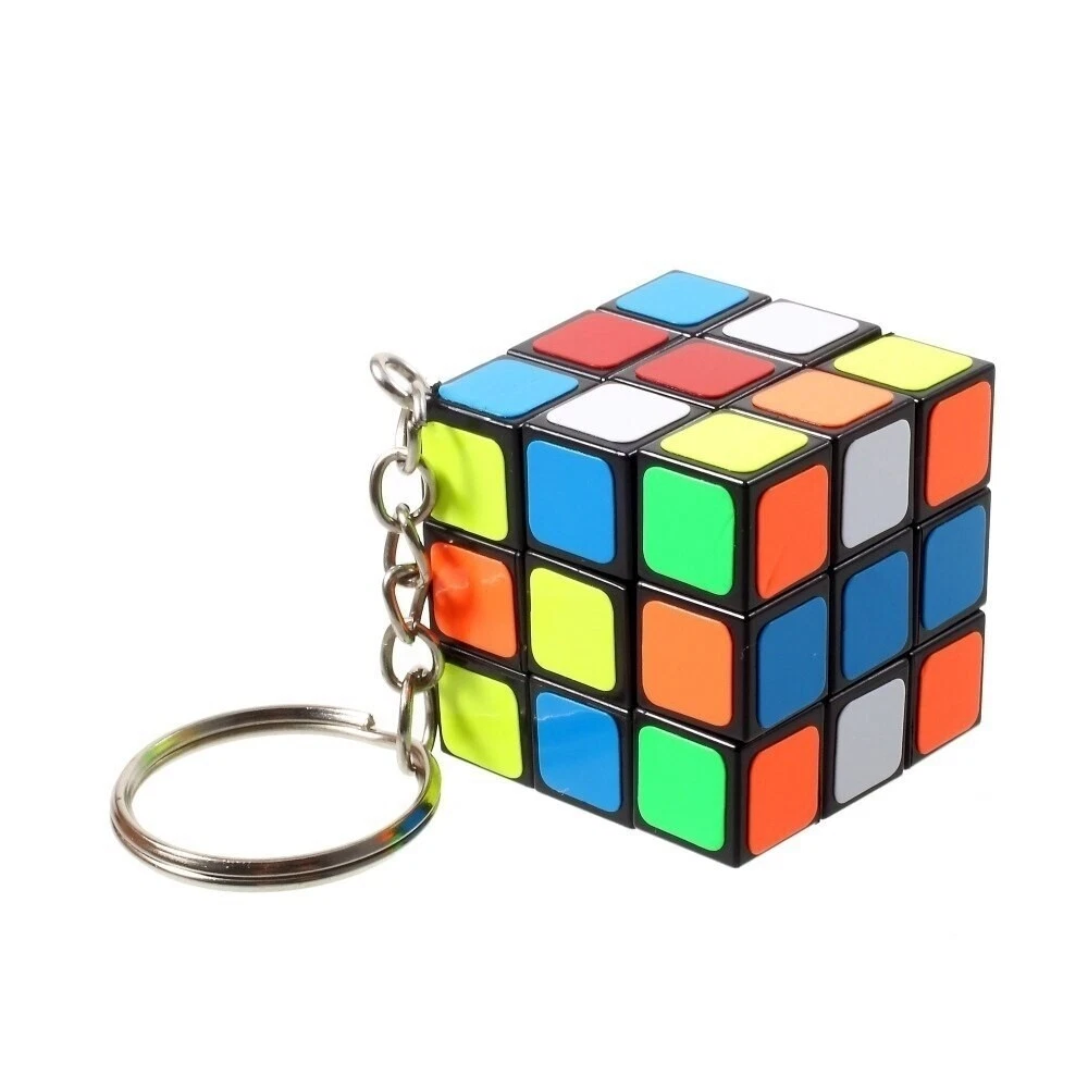 1pc Creative Mini Rubik Cube Keychain For Men