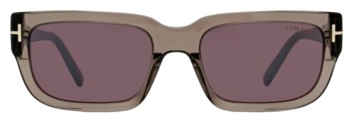 Tom Ford Ezra Sunglasses TF1075 45U Transparent Gray 54mm FT1075 - Picture 2 of 2